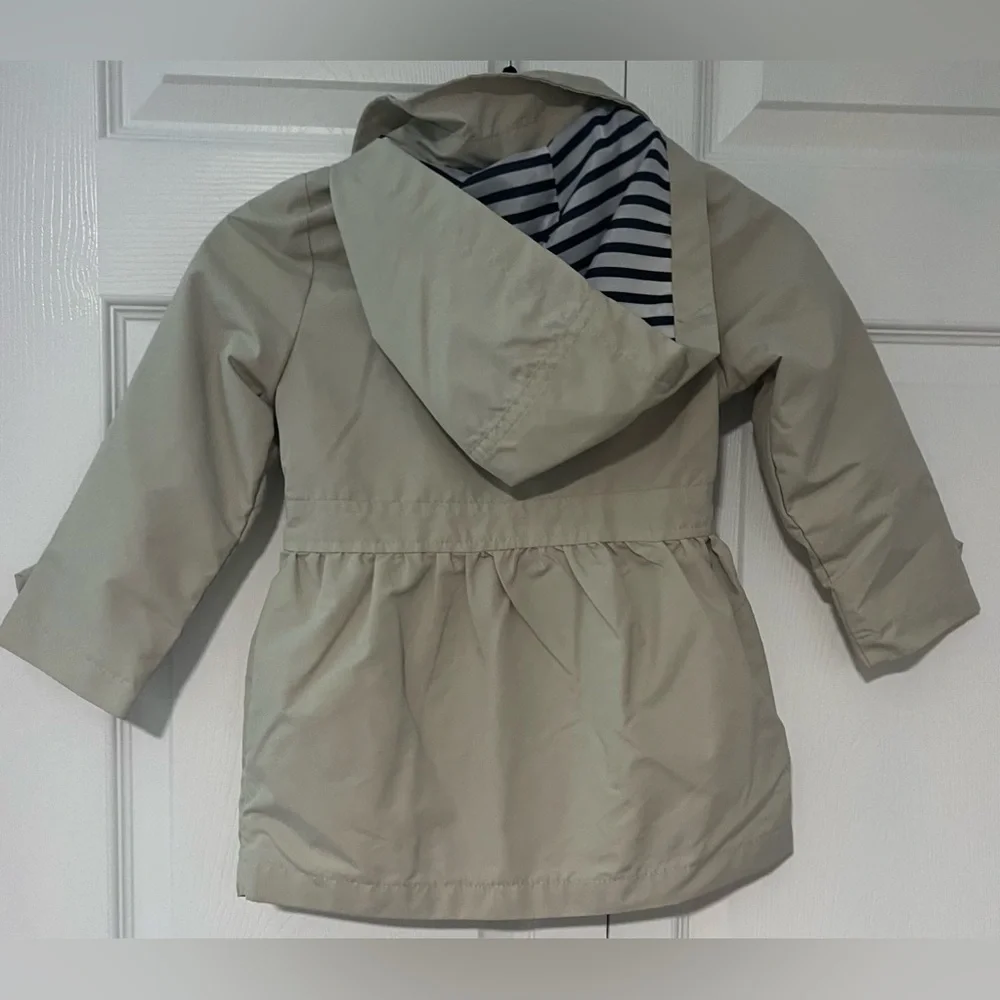 Girls OshKosh B'gosh Button Down Hooded Jacket With Removable Hood